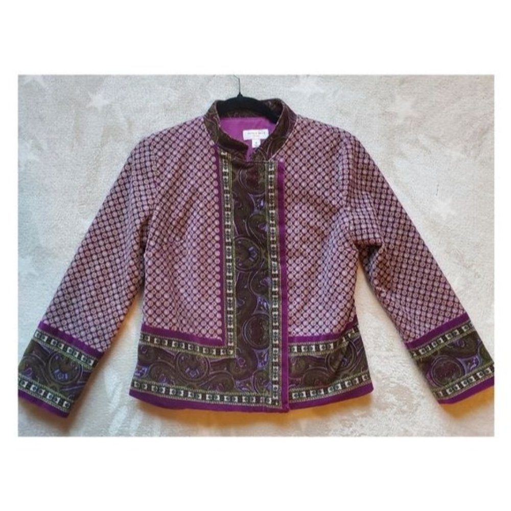 Isaac Mizrahi collab x target velvet blazer Y2K cotton blend - Picture 1 of 10